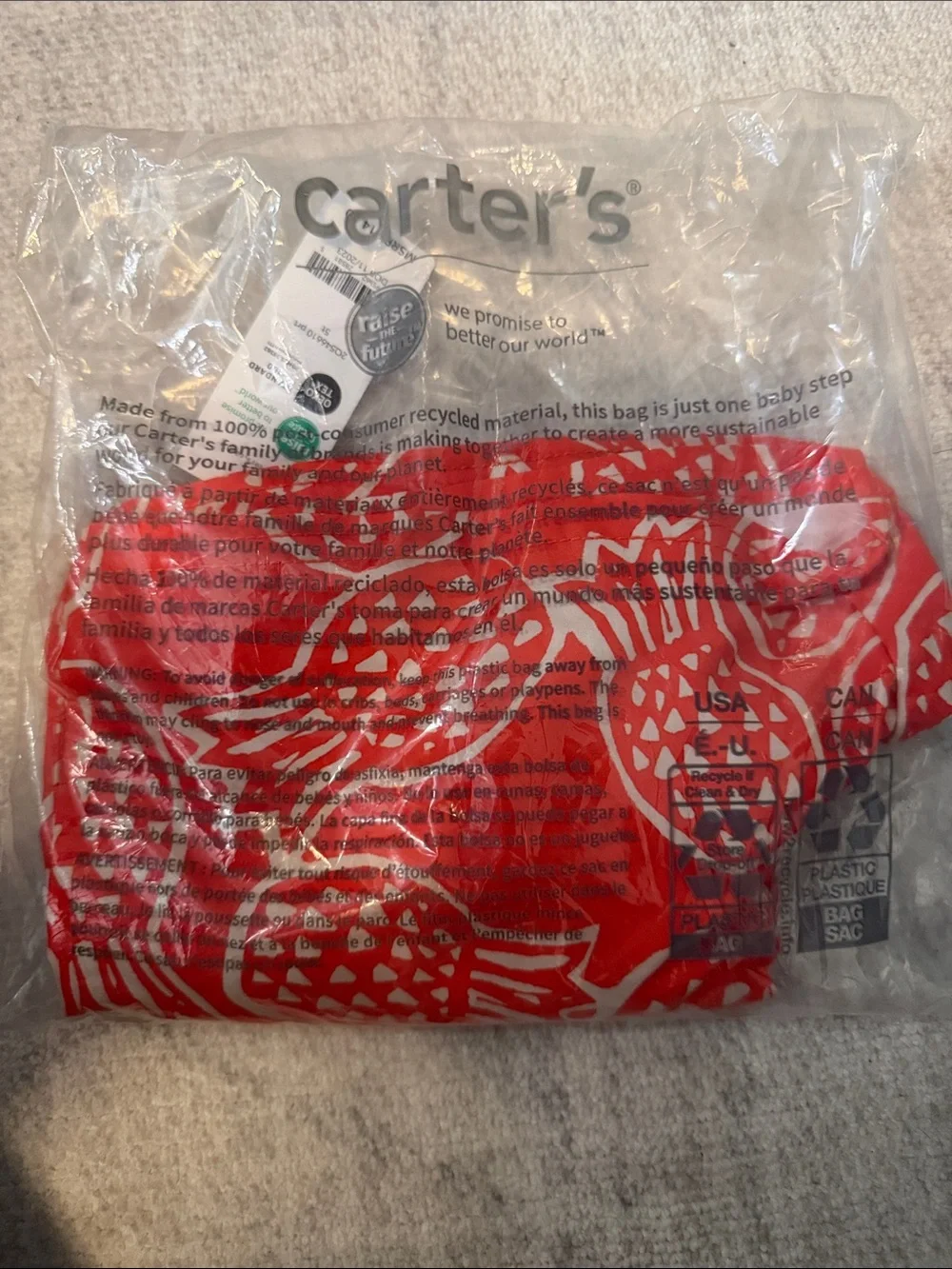 Carters bright red